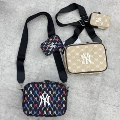 TÚI CHÉO MLB MONOGRAM CHẤT VẢI POLYESTE DẾT HÀN QUỐC CAO CẤP, TÚI THỜI TRANG cực chất