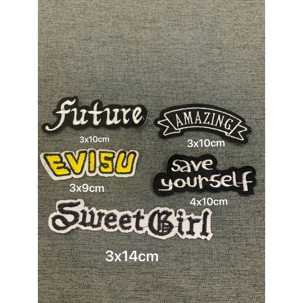 Patch vải ủi nhiệt hình thêu logo thương hiệu cao cấp