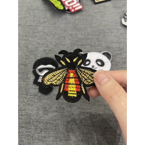 Patch vải ủi nhiệt hình thêu logo hình ngộ nghĩnh cao cấp