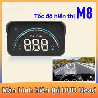 Màn hình đầu HUD ô tô Màn hình tốc độ HUD M8 và phích cắm cảnh báo tốc độ Cổng OBD，Tốc độ có thể được hiển thị
