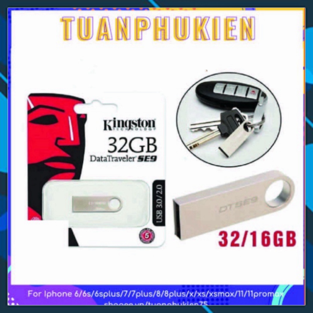 USB KingTon 💝 USB KingTon DTSE9 Dung Lượng 8GB / 16GB / 32GB Tốc Độ Cao 💝 ( Bảo Hành 12 Tháng) - Tuấ