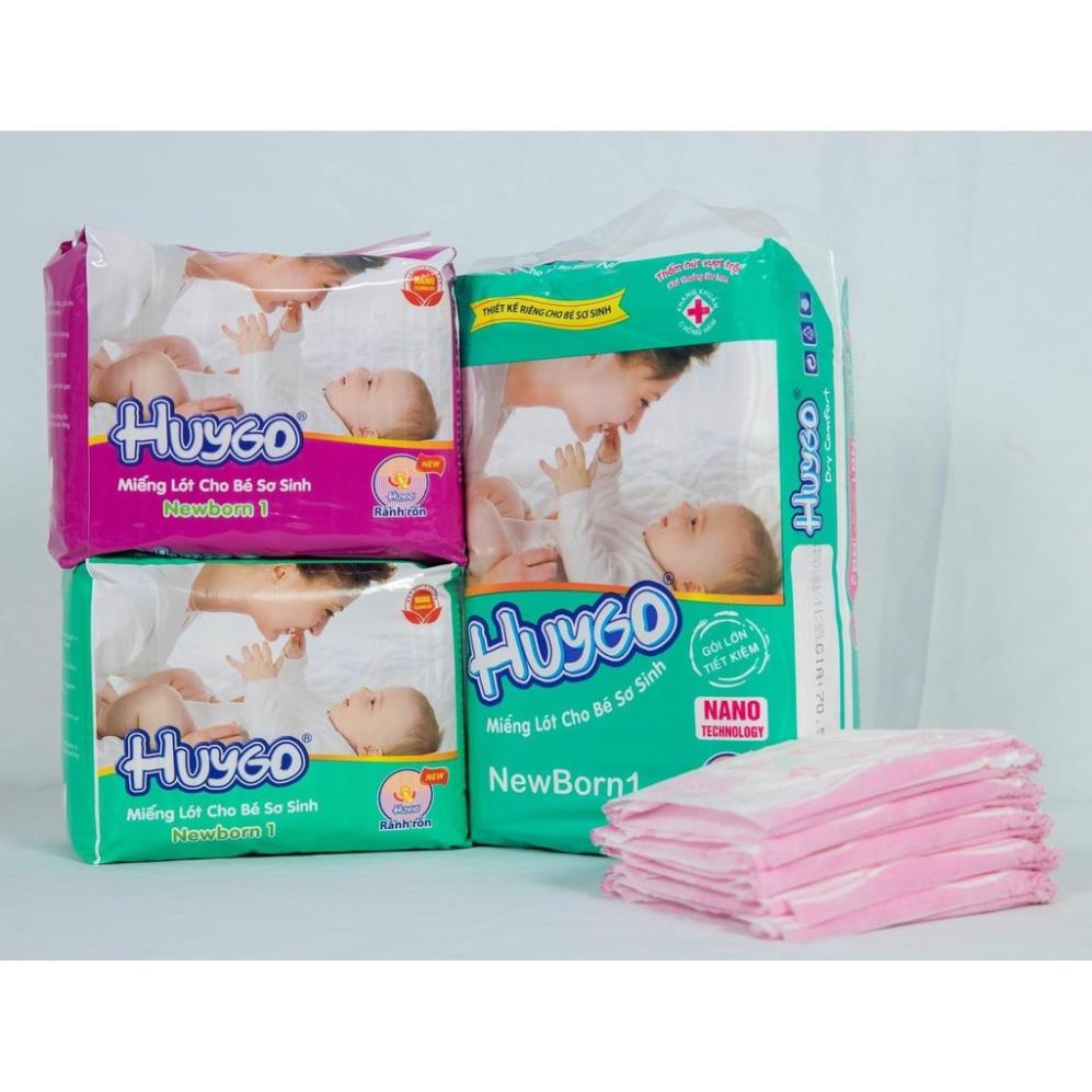 Miếng Lót sơ sinh Huygo 26 miếng/bịch tiết kiệm, tiện lợi cho bé