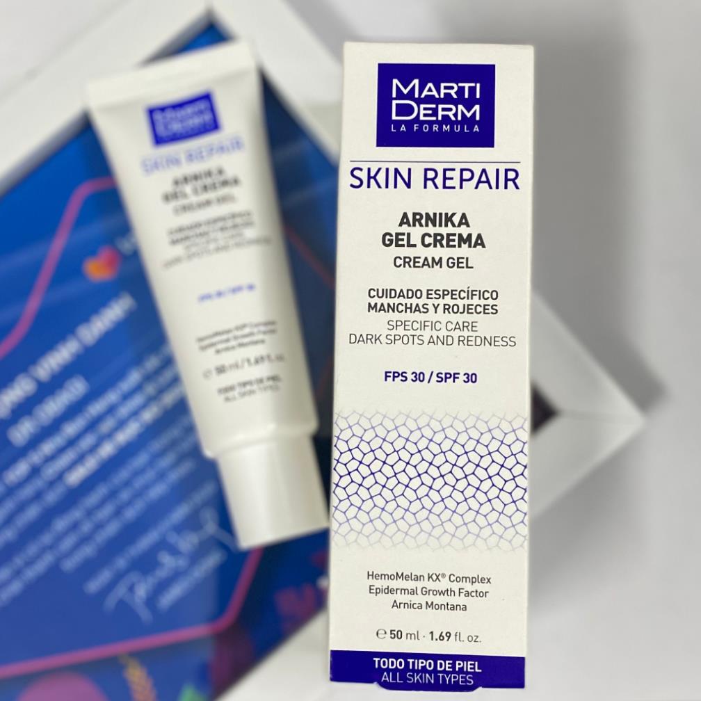 Kem Dưỡng Tái Tạo Phục Hồi Da Nhạy Cảm MartiDerm Skin Repair Cicra Vass Cream 30ml