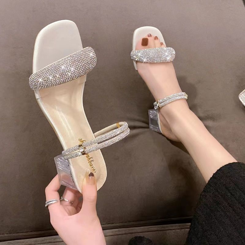 Giày Sandal Cao Gót Thời Trang Mùa Hè Thanh Lịch Dễ Phối Đồ Dành Cho Nữ