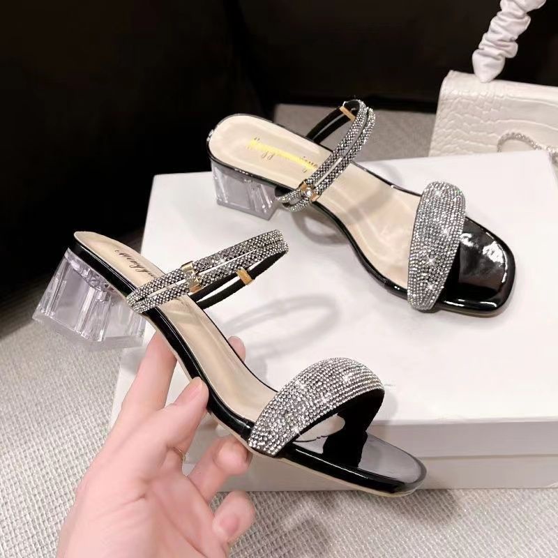 Giày Sandal Cao Gót Thời Trang Mùa Hè Thanh Lịch Dễ Phối Đồ Dành Cho Nữ