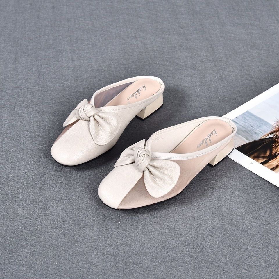 Dép Sandal Xỏ Ngón Bằng Da Thật Mềm Mại Thời Trang Xuân Hè Dễ Phối Đồ Dành Cho Bạn Nữ