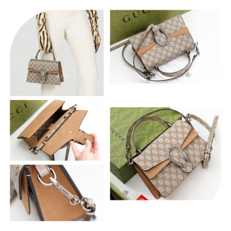 Túi Xách Nữ G.C ĐẦU RỒNG dáng quai xách sang chảnh sz24cm phom chuẩn da đẹp fullbox nam châm xịn sò