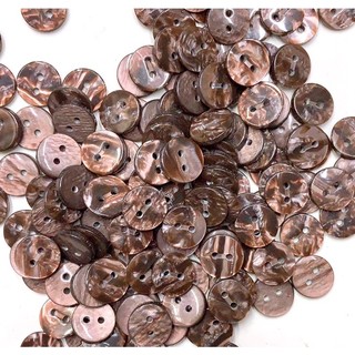 10 nút sơmi xà cừ 2 lỗ 12mm.