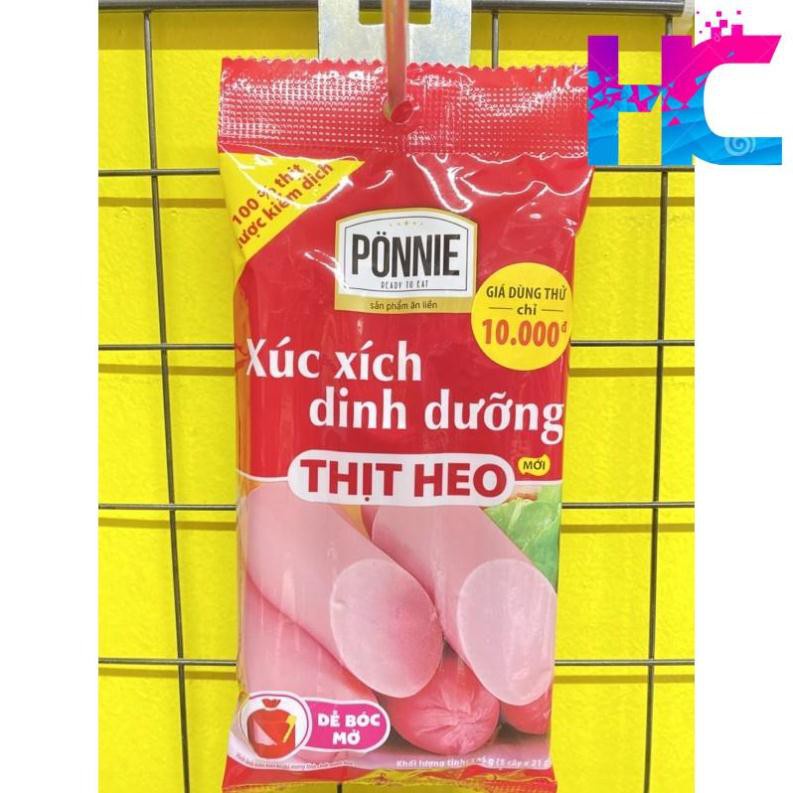 Xúc xích dinh dưỡng thịt heo Ponnie gói 105g
