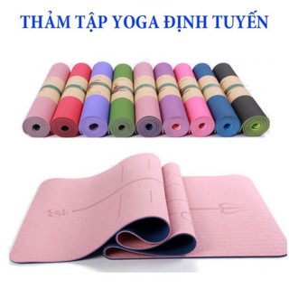 Thảm Tập Yoga TPE 2 Lớp 6mm Cao Cấp Chống Trượt - Hàng Loại 1 Chất Lượng Tuyệt Vời HOT 2023