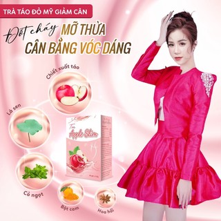 Combo 3 trà táo đỏ mỹ giảm cân apple slim