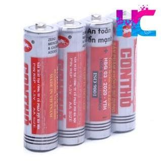 Vỉ 4 viên pin tiểu AA và AAA Con Thỏ (Pin đũa, pin tiểu)