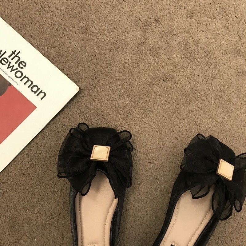 Giày Lười Da Mềm Đế Bằng Chống Trượt Thoáng Khí Thoải Mái