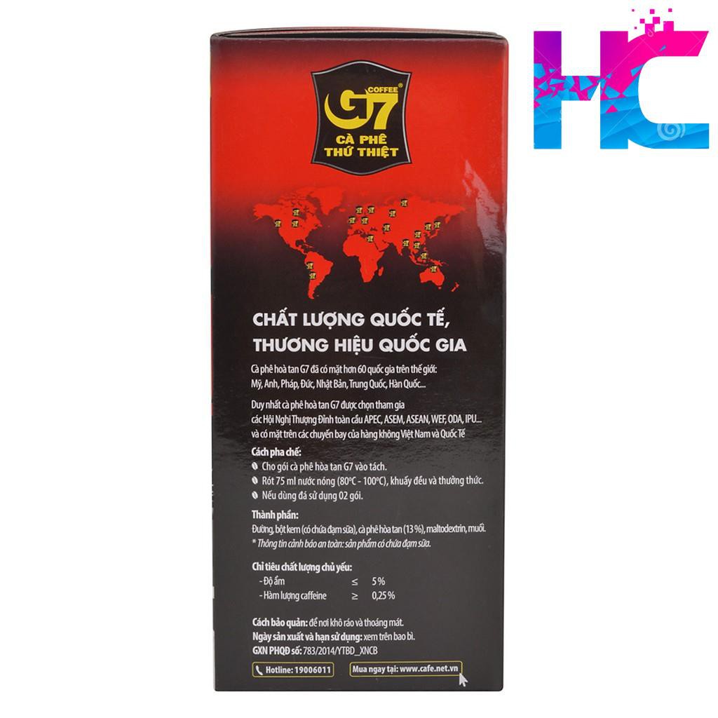 Cà Phê G7 Hộp 18 Gói X16g