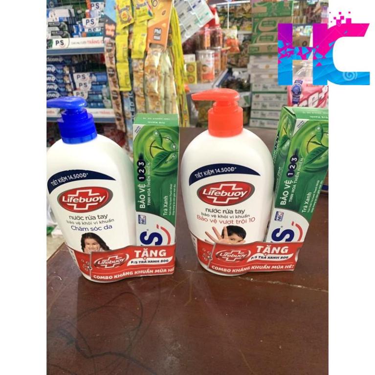 Nước Rửa Tay Lifebuoy 500g-180g