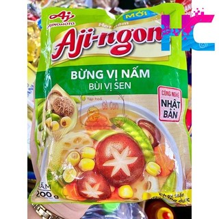Hạt nêm chay nấm hương, hạt sen Aji-ngon gói 200g
