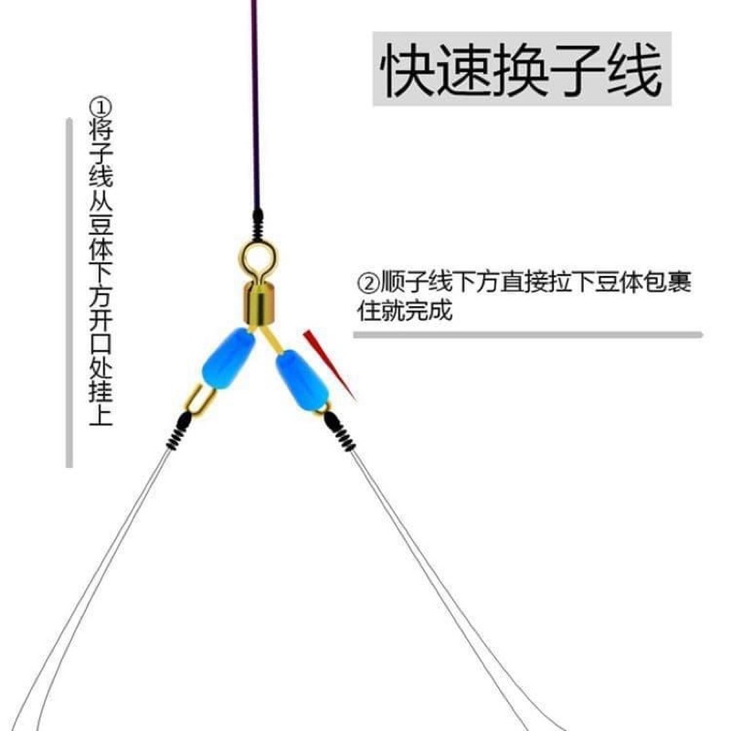 Set 10c Khóa Link câu đài, mani chống rối số 9. Chắc chắn, đẹp bền.