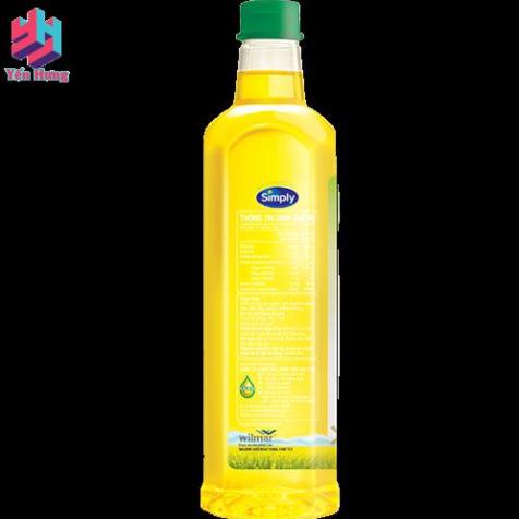 Dầu ăn Đậu lành Simply chai 1L
