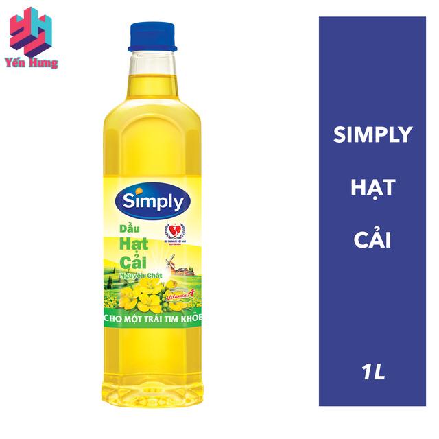 Dầu ăn Đậu lành Simply chai 1L