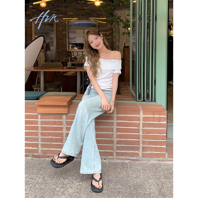 Áo Kiểu Tay Ngắn Hở Vai Phong Cách Hàn Quốc Thời Trang Mùa Hè Hàng Mới 2033