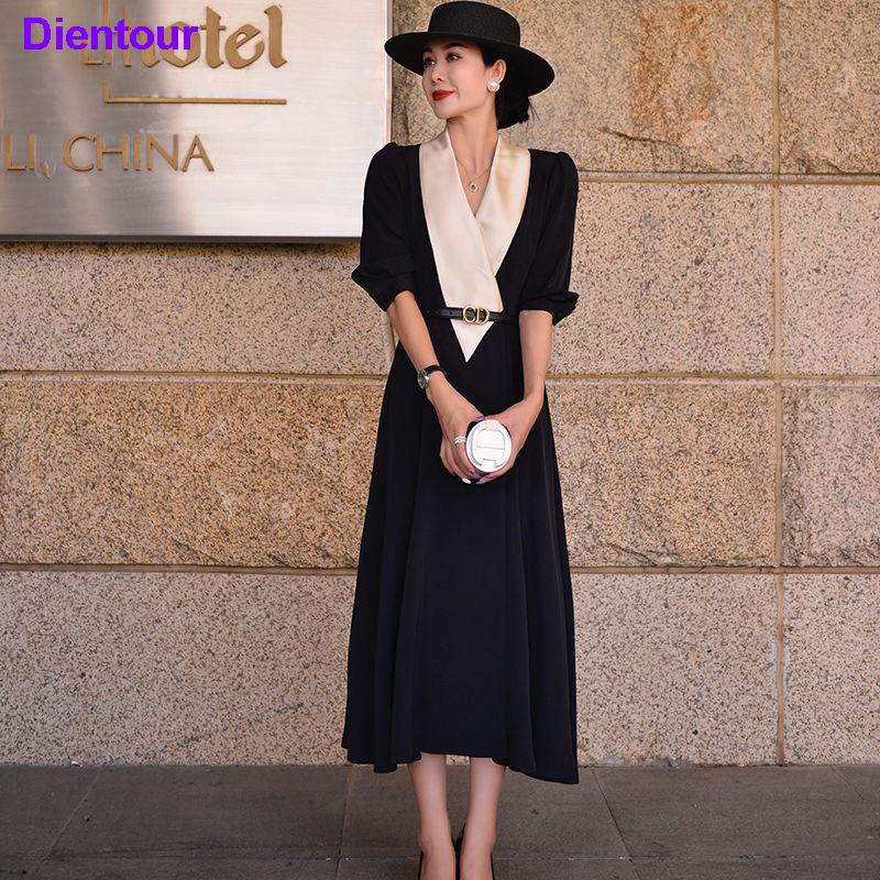 Đồng Hồ Điện Tử 24 Giờ 24 Tiếng Chất Lượng Cao#One Đầm Dài Cổ Chữ V Màu Tương Phản Thời Trang Mùa Hè Thanh Lịch Cho Nữ