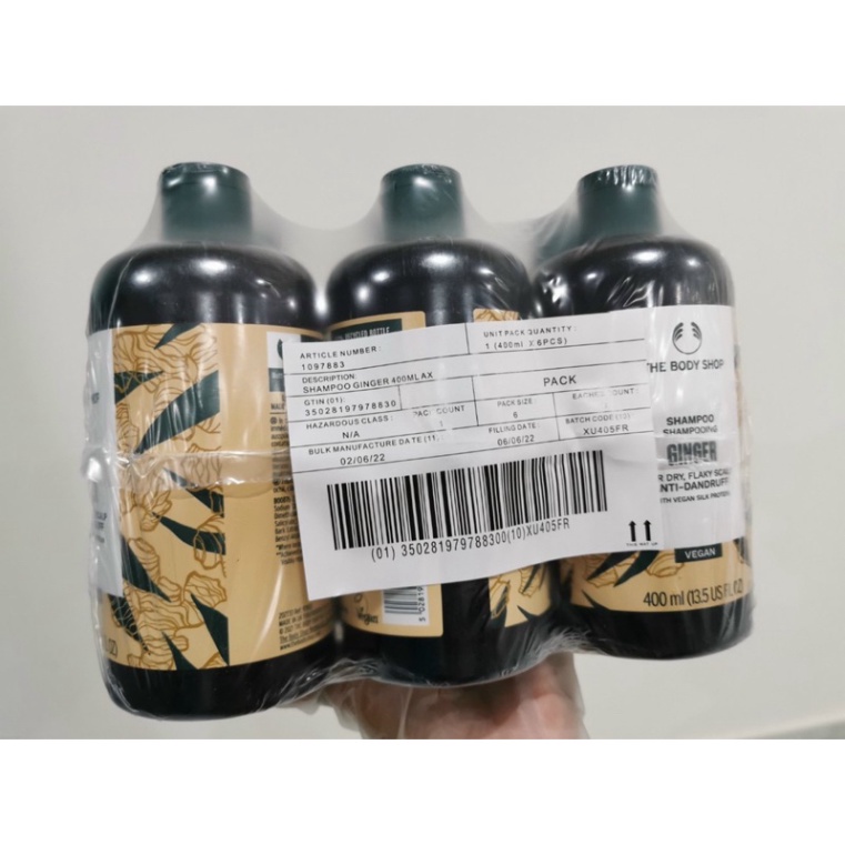 Chai lớn 400ml) Dầu gội đầu The Body Shop Gừng Shampoo .hot