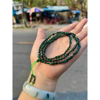 Chuỗi vòng tay quấn 3 lam ngọc dẹt