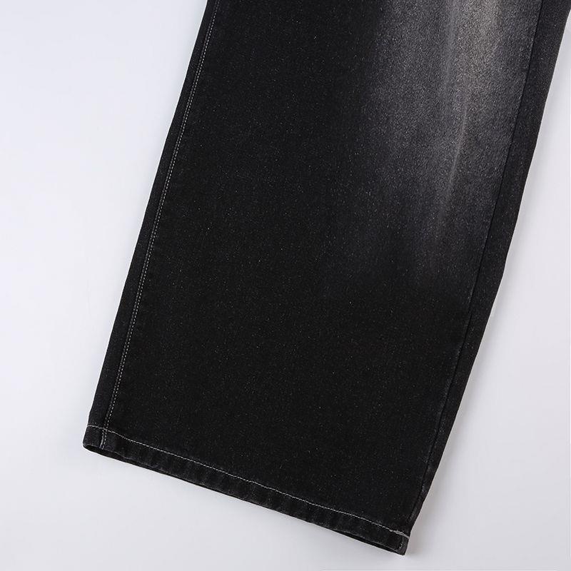 Quần Jean Dáng Rộng Phong Cách Đường Phố Cá Tính Cho Nam Và Nữ