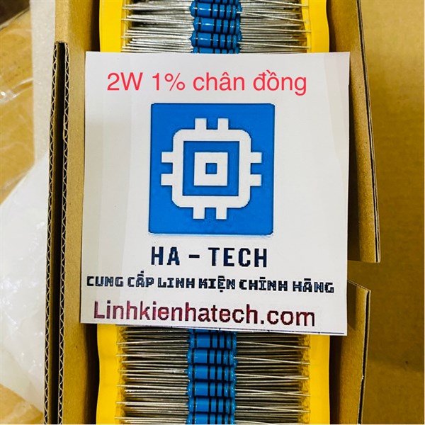Điện trở cắm 150K 2W 1% chân đồng loại tốt dây 20 chiếc
