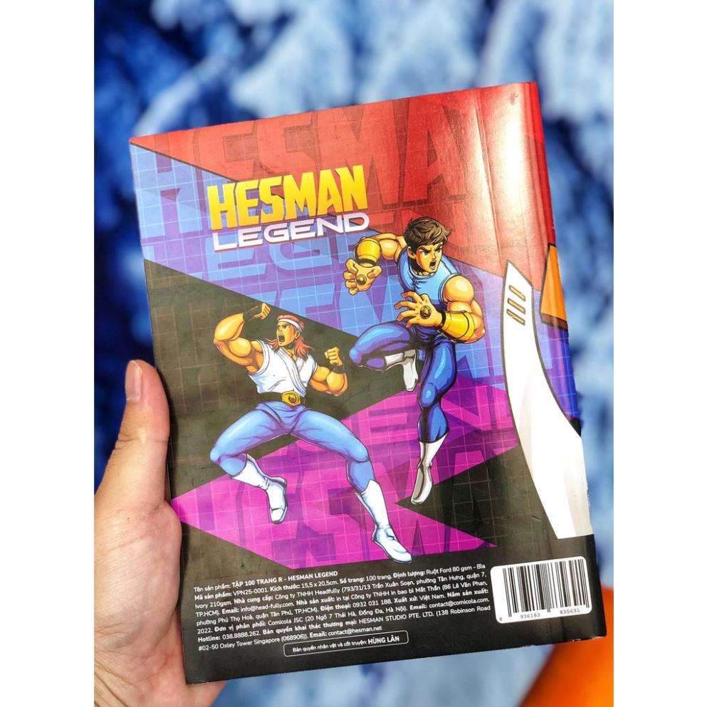 Bộ 3 cuốn vở(tập) ô ly Hesman - Comicola 100 trang