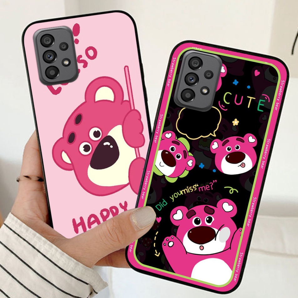 Ốp lưng Samsung a03 / a33 5G / ss a53 5G / ss a73 5G / ss a13 4G / ss a23 4G in hình gấu dâu cute siêu dễ thương mẫu mới