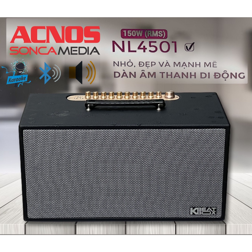 Loa karaoke Acnos NL4501, NL4501 ULTRA - Chống hú di tần , loại chất lượng