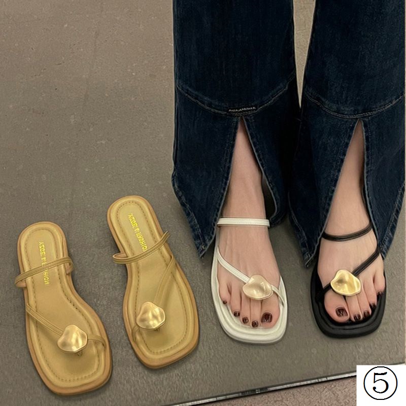 Sandal Hở Ngón Mùa Hè 2023 Phong Cách Mới Bằng Kim Loại Cho Nữ
