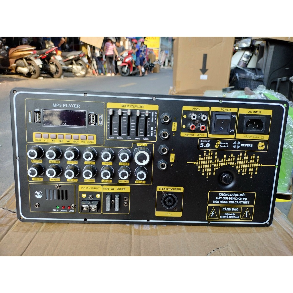 Mạch loa kéo 19x38, 200-500w, sử dụng loa đơn, loa đôi 3 tấc đôi, 4 tấc đôi, 5 tấc đơn coil 65