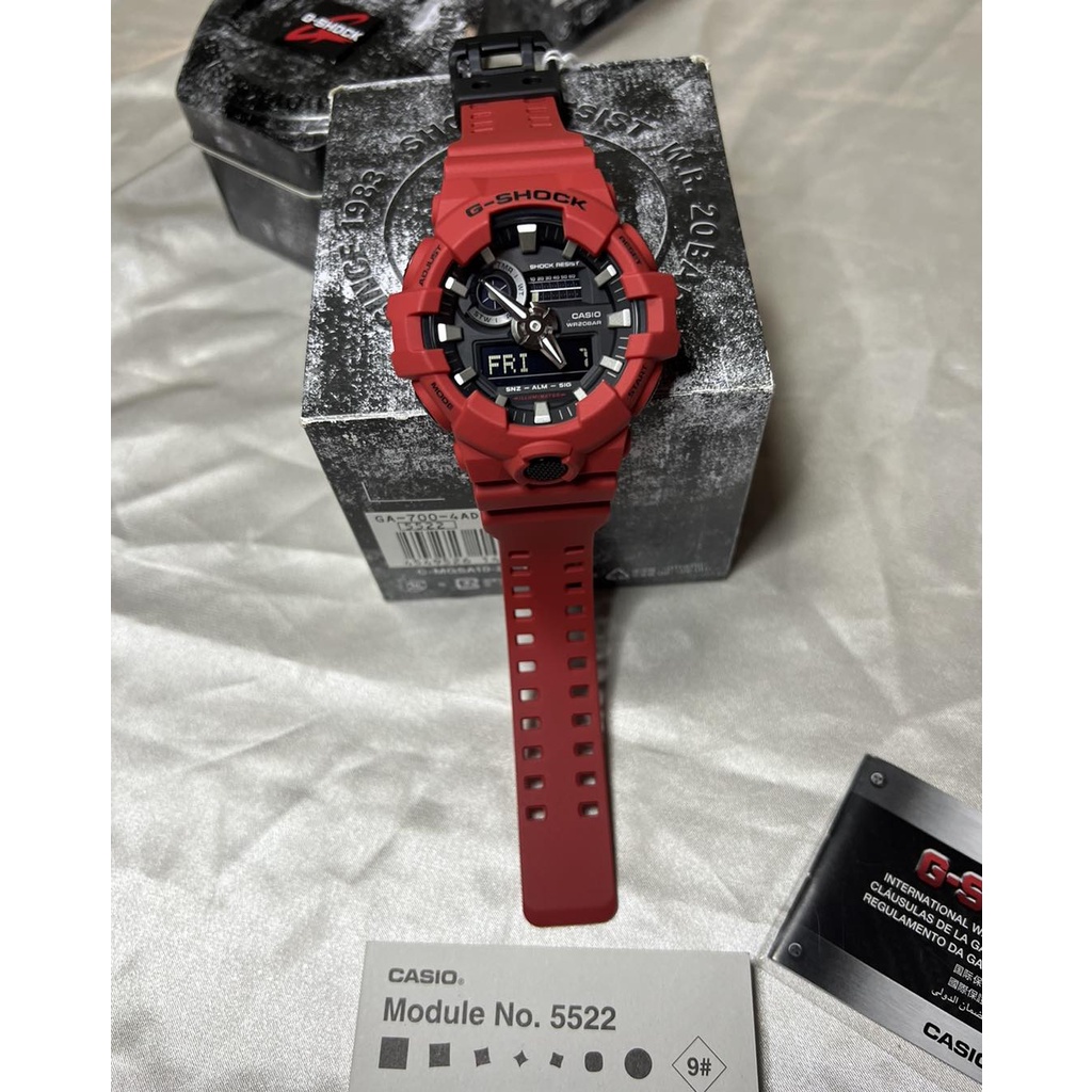 Đồng Hồ Nam Dây Nhựa Casio G-Shock GA-700-4ADR | GA-700-4A