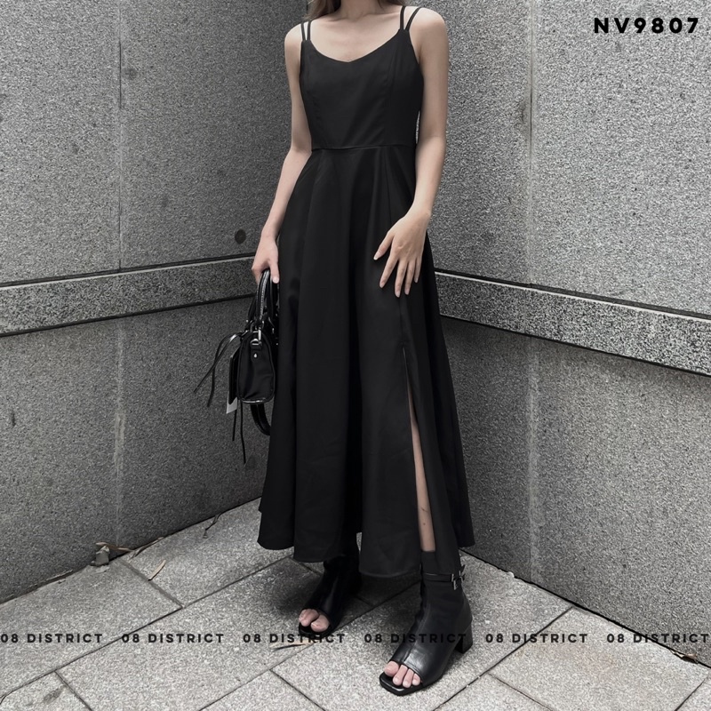 Váy hai dây xẻ tà 2 bên (V9807)
