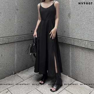 Váy hai dây xẻ tà 2 bên (V9807)