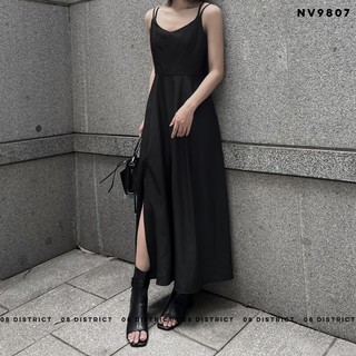 Váy hai dây xẻ tà 2 bên (V9807)