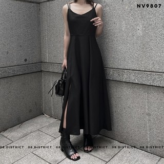 Váy hai dây xẻ tà 2 bên (V9807)