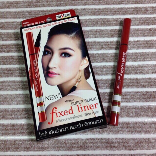 Follow shop 06/03 Kẻ mắt Mistine Super Black Fixed Liner .hot
