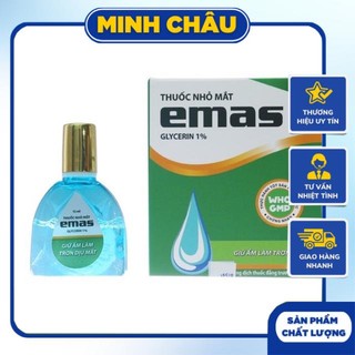 Dung dịch nhỏ mắt emas 12ml - giữ ẩm làm trơn dịu mắt