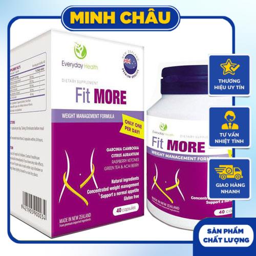 VIÊN UỐNG FIT MORE HỖ TRỠ GIẢM CÂN AN TOÀN VÀ HIỆU QUẢ ( HỘP 40 VIÊN )