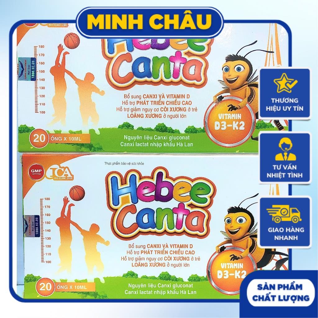 HEBEE CANTA - Bổ sung canxi và vitamin D cho bé