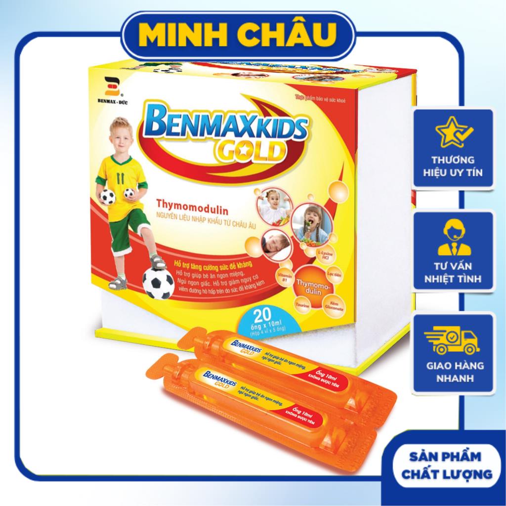 BENMAX KIDS GOLD Giúp Tăng Cường Sức Đề Kháng,Hỗ Trợ Cho Trẻ Ăn Ngon Dùng An Toàn Cho Trẻ Từ 6 Tháng Tuổi