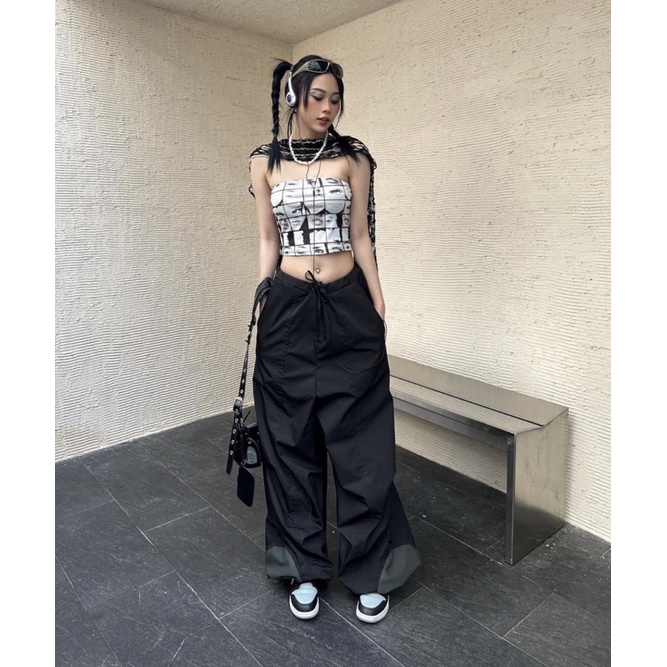 Quần dù lưng dây rút - QUẦN NHÃY DÙ