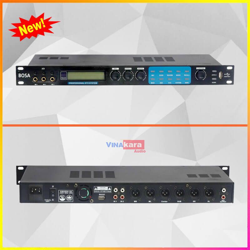 Vang số bosa X9 chính hãng, tặng kèm dây kết nối, BH 12 tháng