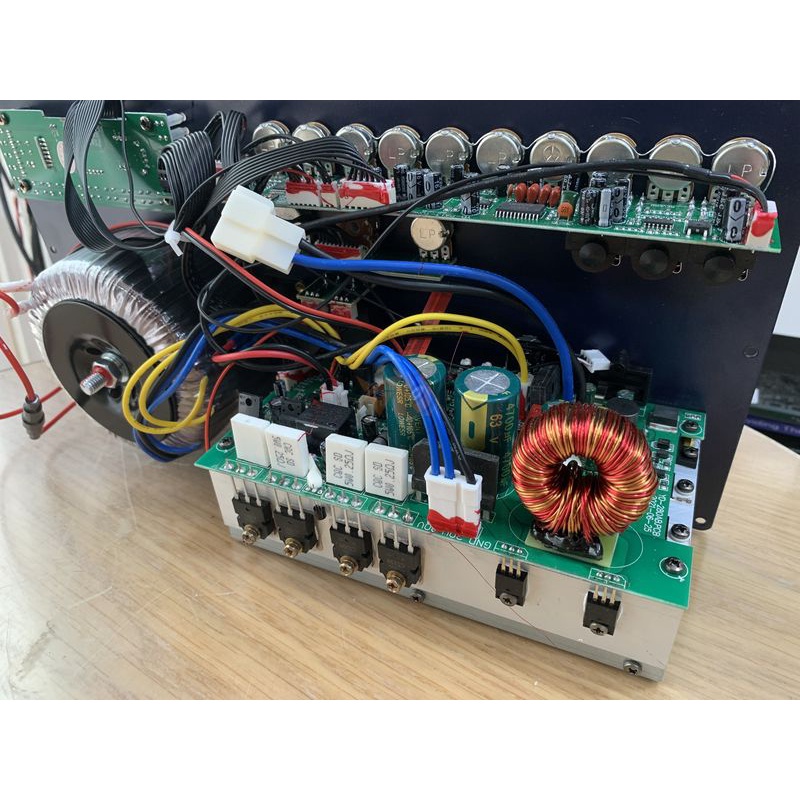 Mạch loa kéo 19x38cm bo đèn, công suất lớn, cho loa đơn đôi 40cm, 50cm coil 65 trở xuống