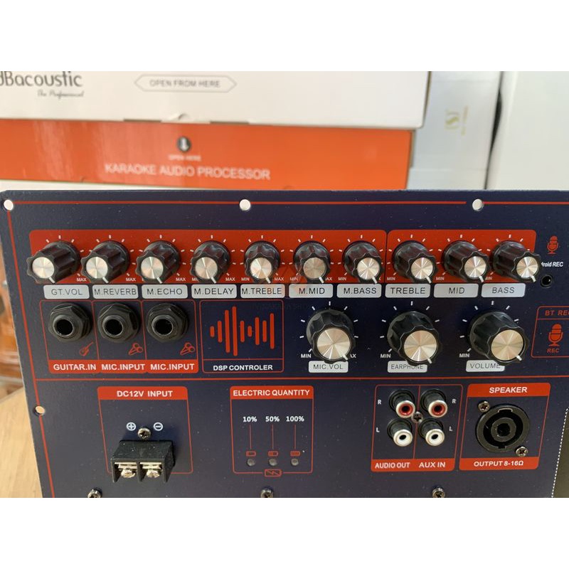 Mạch loa kéo 19x38cm bo đèn, công suất lớn, cho loa đơn đôi 40cm, 50cm coil 65 trở xuống