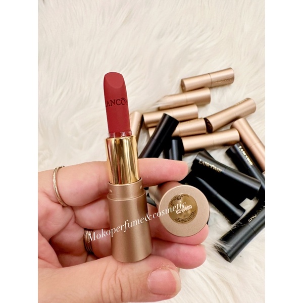 Son Lancome mini mầu 196 đỏ cam cháy và 888 mầu đỏ rượu