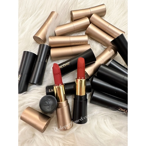 Son Lancome mini mầu 196 đỏ cam cháy và 888 mầu đỏ rượu